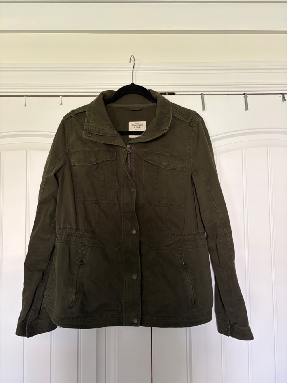 Abercrombie & Fitch Olive Green Utility Jacket